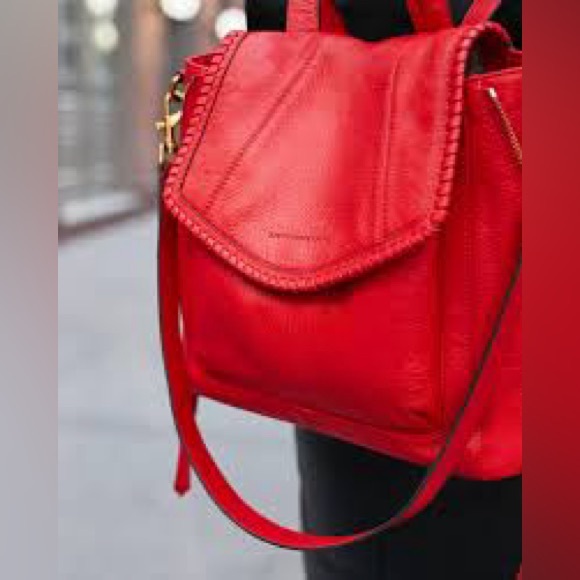 AIMEE KESTENBERG
All For Love Convertible Leather Shoulder Bag in CORVETTE RED - Picture 5 of 16